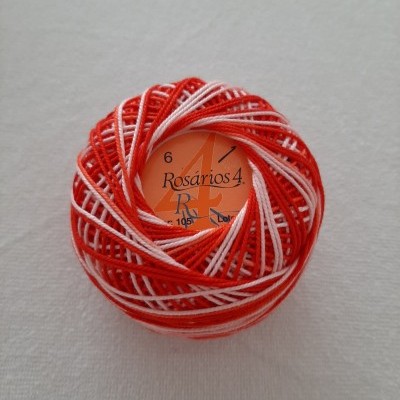 Linha de Crochet Rosários4 matizada 105