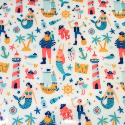 Plastificado Piratas no Mar