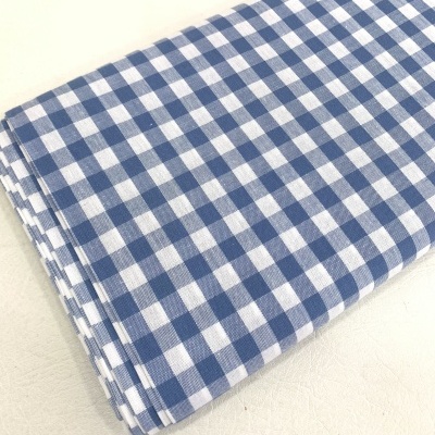 Quadrados azul ganga e branco