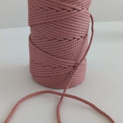 Cordão de algodão rosa velho cor 274 - 3mm
