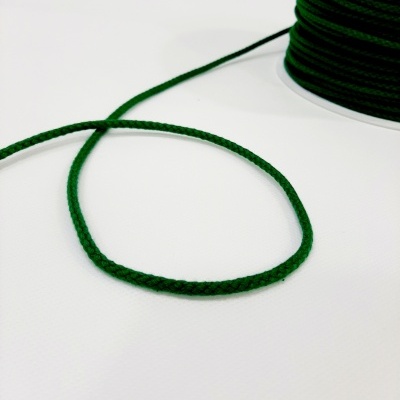 Cordão de algodão verde escuro 3mm