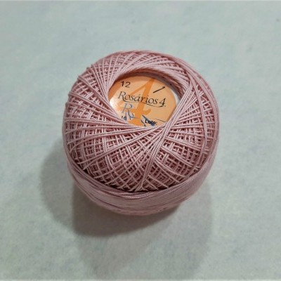 Linha de Crochet Rosários4 rosa velho 16