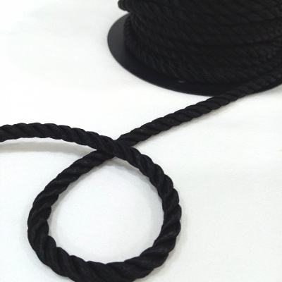 Cordão de Seda Preto 5mm