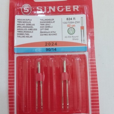 Agulhas de máquina singer dupla nº90
