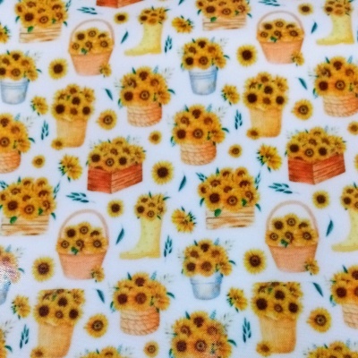 Plastificado com Cestas e Girassóis