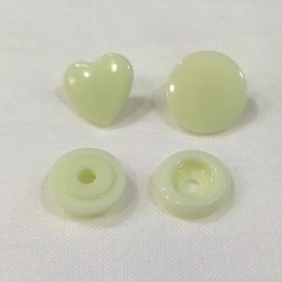 Molas de Pressão Coração Verde Água