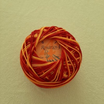 Linha de Crochet Rosários4 matizada 125