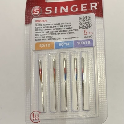 Agulhas de Máquina Singer Sortidas para tecidos de Algodão