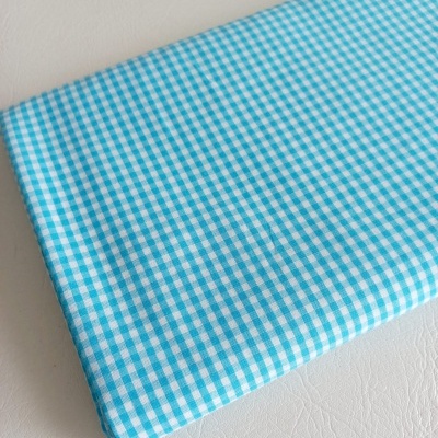 Quadradinhos azul turquesa e branco - Q03