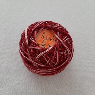 Linha de Crochet Rosários4 matizada 104