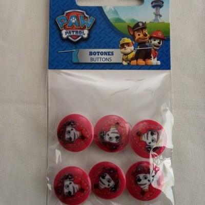 botões patrulha pata marchall 18mm