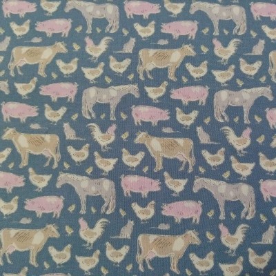 Tilda Tiny Farm 110013(Farm Animals Blue)