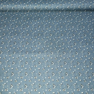 Florzinhas em fundo azul ganga Nº3