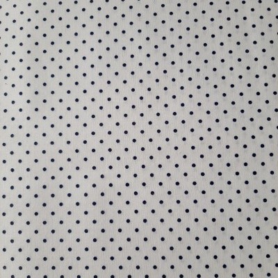 Bolinhas azuis escuras em fundo branco