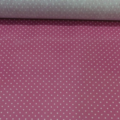 Plastificado com pintinhas brancas em fundo malva