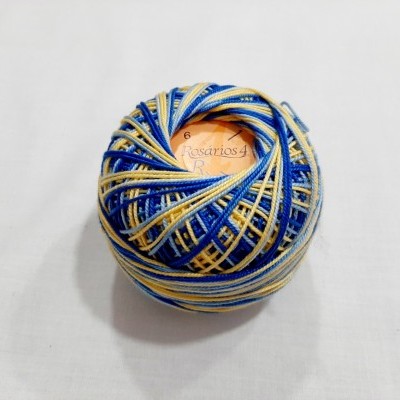 Linha de Crochet Rosários4 matizada 130