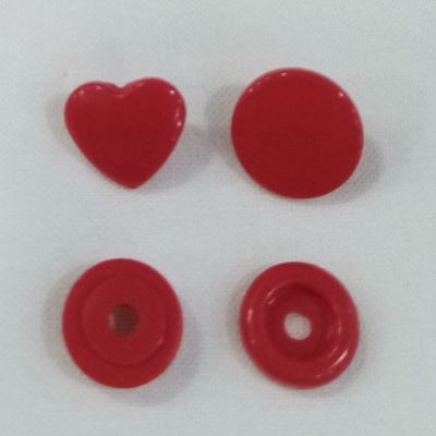 Molas de Pressão Coração Vermelho