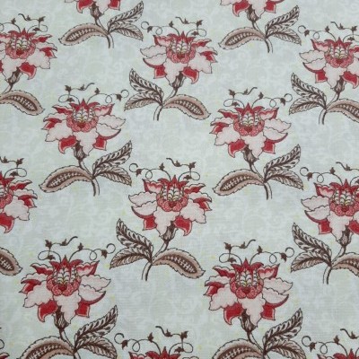 Floral Jacobean com fundo bege