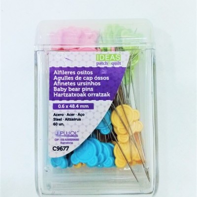 Alfinetes de Patchwork Ursinhos