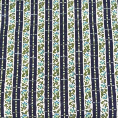 Chita clássica em azul e verde