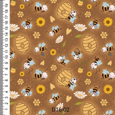 Abelhas em fundo castanho