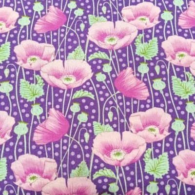 Tilda Gardenlife - Poppies Lilac