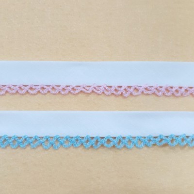Viés de algodão 30mm com picot