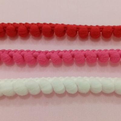 Fita de pompons pequenos 8mm