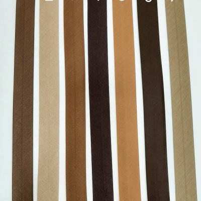 Viés de Algodão 30mm Castanho