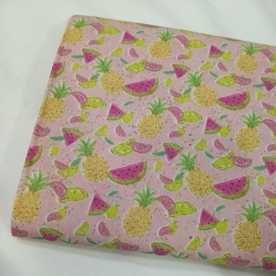 Fatias de melancia e ananás