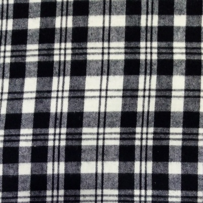 Flanela Escocesa em preto e branco