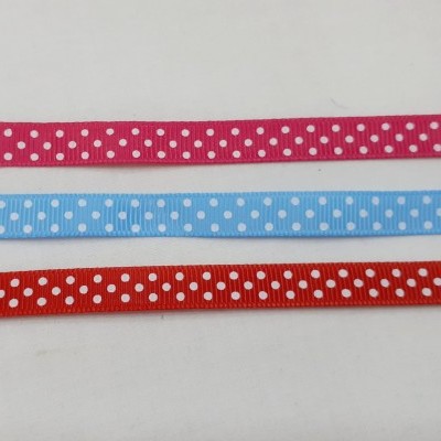 Fita de gorgorão com pintas 10mm