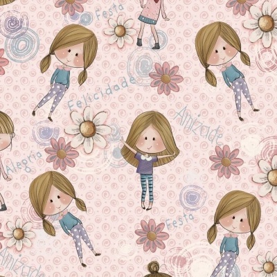 Felicidade  meninas rosa