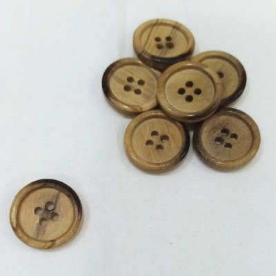 Botão de Madeira com  Rebordo 18mm