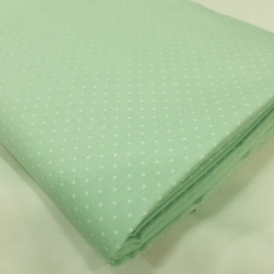 Poppy - Pintinhas brancas em fundo verde água