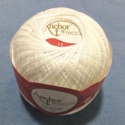 Linha de Crochet Anchor Freccia Branco 50gr