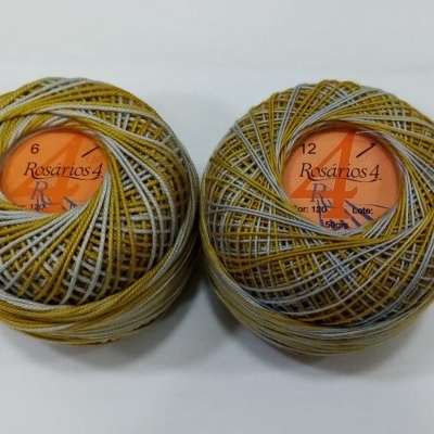 Linha de crochet Rosários4 Matizada 120