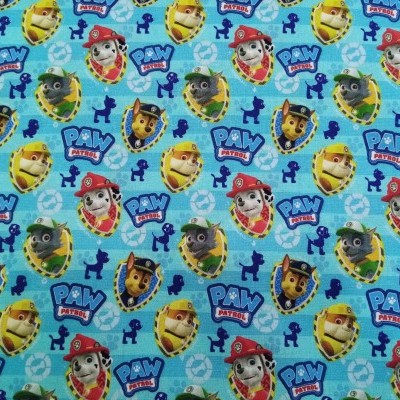 Patrulha pata em fundo azul