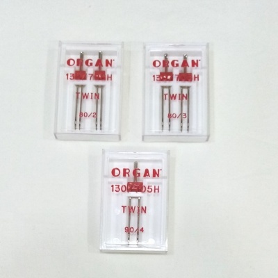 Agulhas de máquina Organ dupla