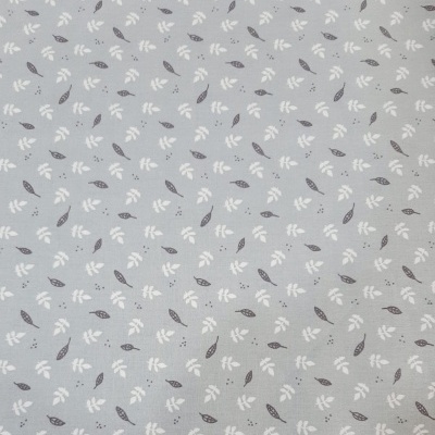 Folhas em fundo cinza