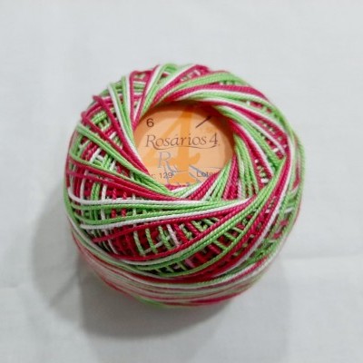 Linha de Crochet Rosários4 Matizada 129