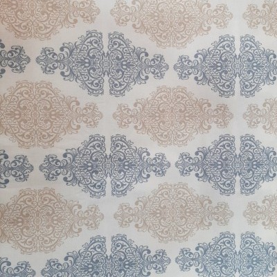 Medalhões em creme e azul