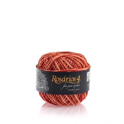 Linha de Crochet Rosários4 matizada 638