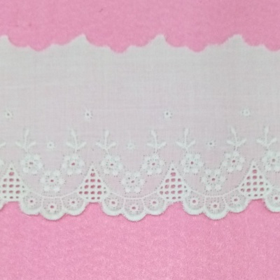 Ponta com flores e rendilhado 42241