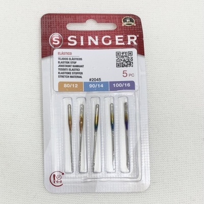 Agulhas de Máquina Singer Sortidas para tecidos elásticos