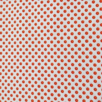 Bolinhas Laranja e Amarelo em Fundo Branco