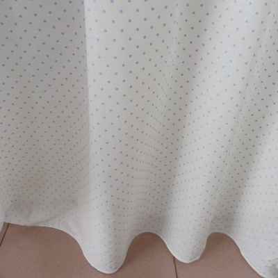 Bolinhas Azuis em Fundo Branco