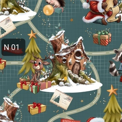 Tecido de Natal - N01