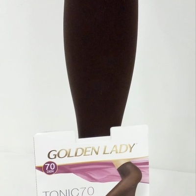Collant Opaco Golden Lady em Castanho