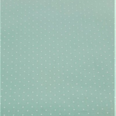 Cambraia Com Pintinhas brancas em fundo verde água